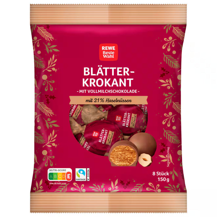 REWE Beste Wahl Crunchy Almond Praline Balls 150g