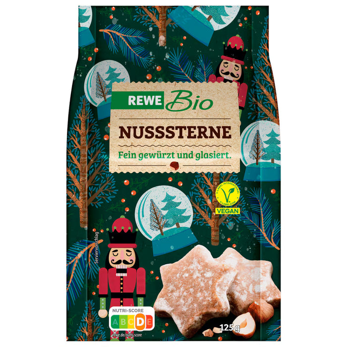 REWE Bio Organic Vegan Nut Stars 125g