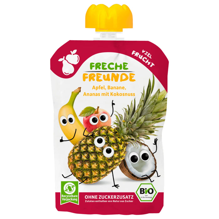 Erdbär Freche Freunde Organic Apple, Banana & Coconut Puree 100g