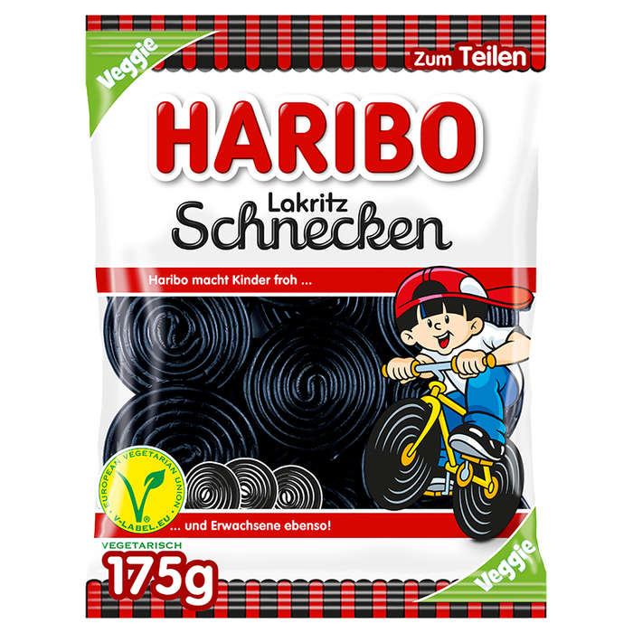 Haribo - Licorice Snail Gummy 175g