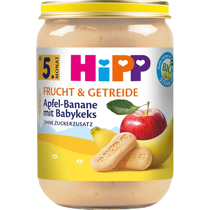 HiPP Fruit & Grain Apple-Banana with biscuit 5 months, 190 g