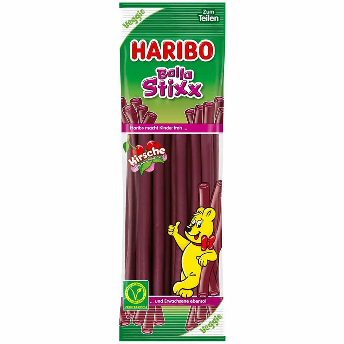 Haribo Balla Stixx Cherry Veggie Gummies 200g