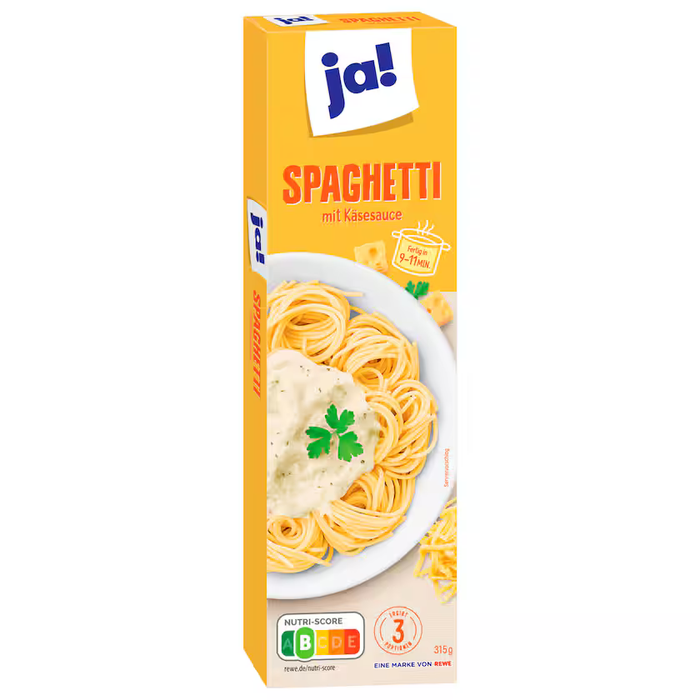 ja! Spaghetti with cheese sauce 315g