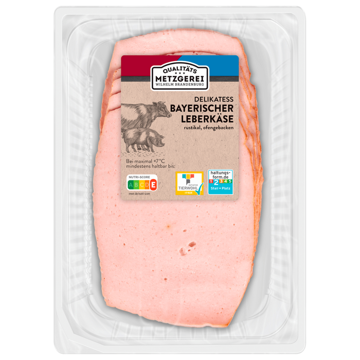 Wilhelm Brandenburg Rustic Bavarian Leberkäse Slices 100g