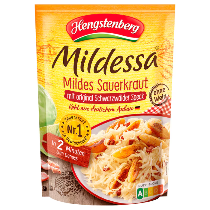 Hengstenberg Mildessa Mild Sauerkraut with Bacon 350g