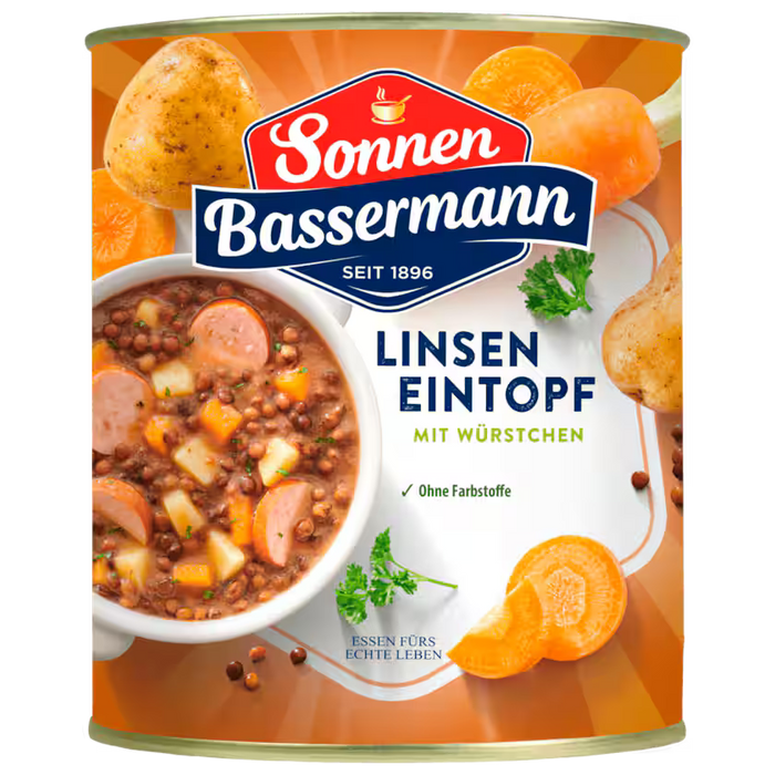 Sonnen Bassermann - Lentil Stew 800g