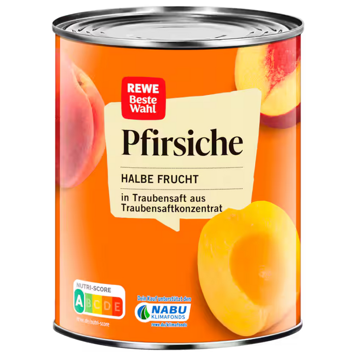 Rewe Beste Wahl - Peaches Halves 410G