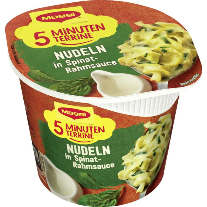 Maggi 5 Minute Terrine Noodles in Spinach Cream Sauce