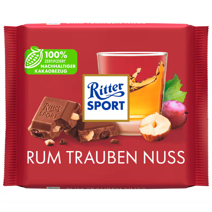 Ritter Sport Rum Raisin Nut 100g