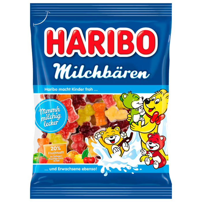 Haribo Fruit Gum Milk Bears 160g