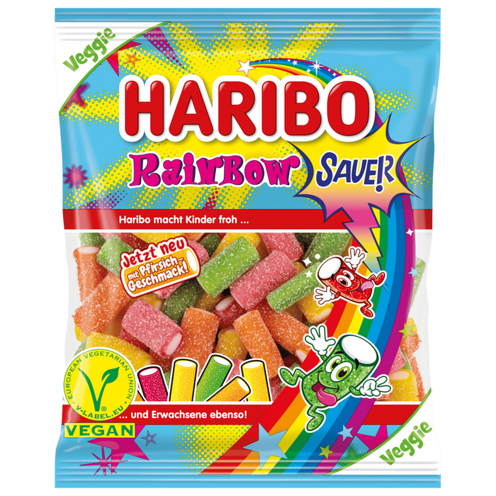 HARIBO Rainbow Fizz Fruit Gummies