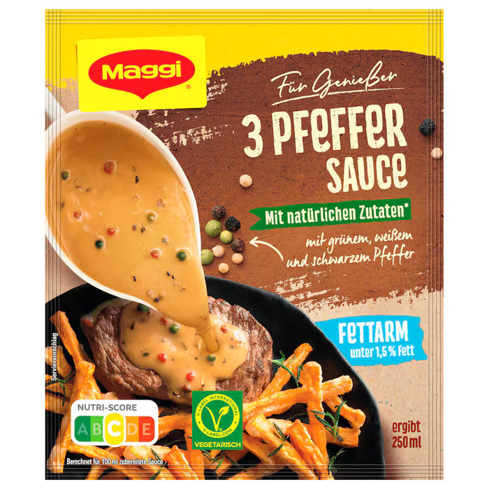 Maggi 3 Pfeffer Sauce vegetarisch ergibt 250ml