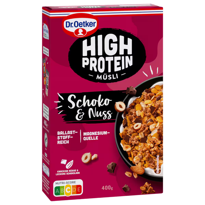 Dr. Oetker High Protein Muesli Chocolate & Nut 400g