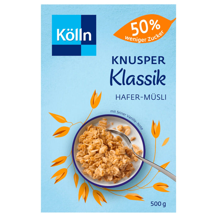 Kölln Knusper Hafermüsli 50% weniger Zucker 500g