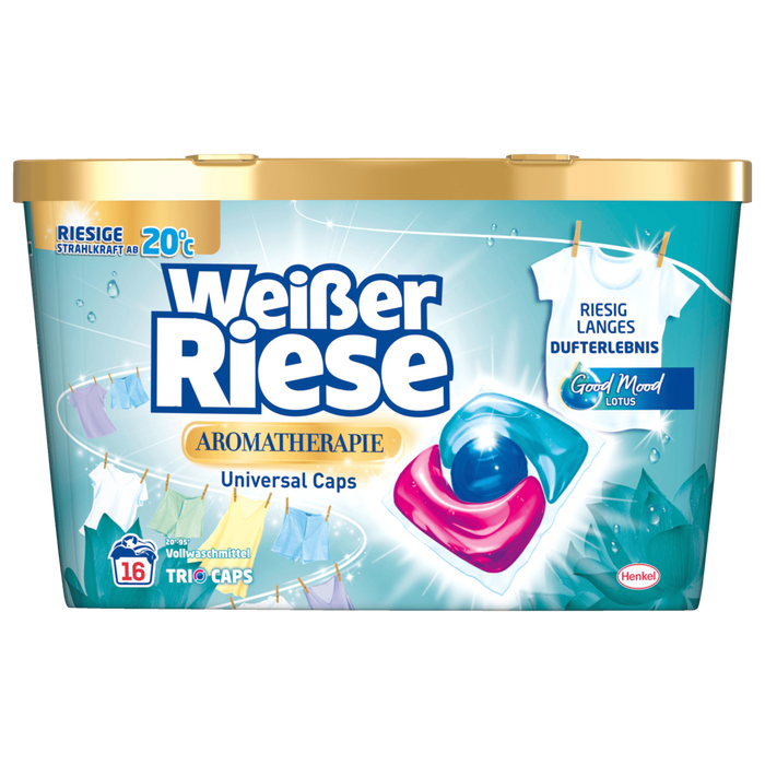 Weisser Riese Lotus Trio-Caps Laundry Detergent 16 Washes