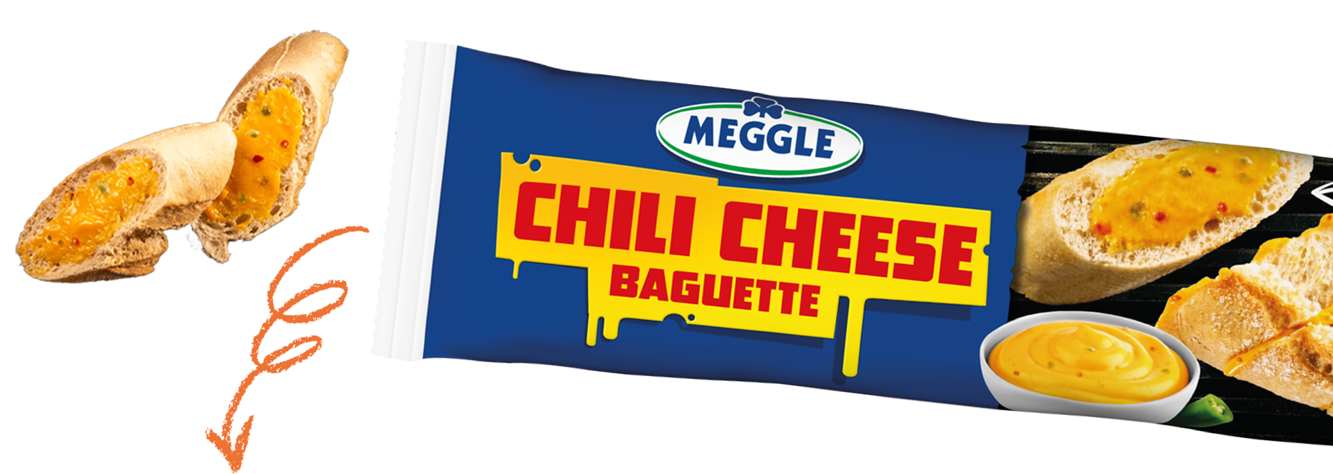 Meggle Chili Cheese Baguette 160g