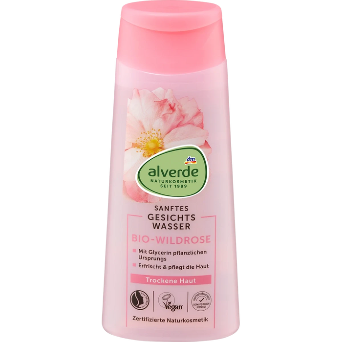 alverde Natural Cosmetics Gentle Wild Rose Facial Toner 200ml
