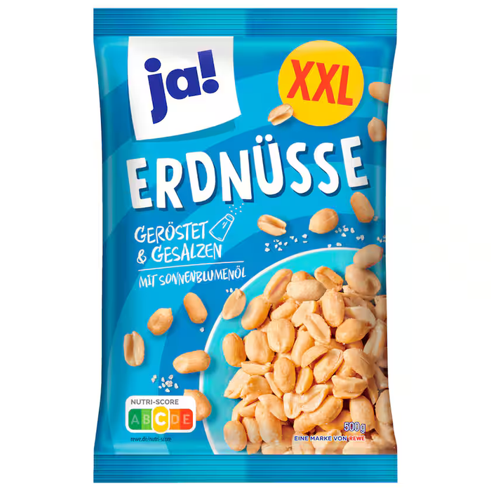 ja! Roasted & Salted Peanuts 500g