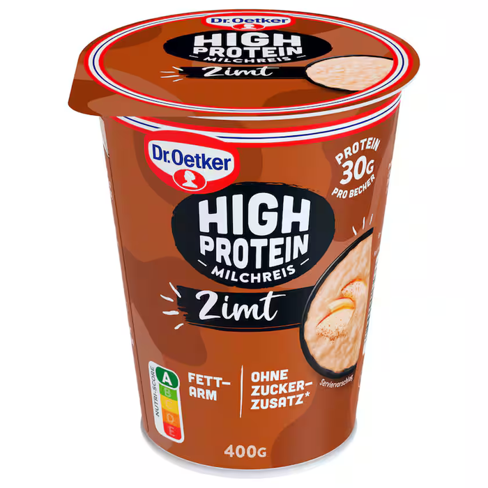 Dr. Oetker High Protein-Mahlzeit Milchreis Zimt 400g