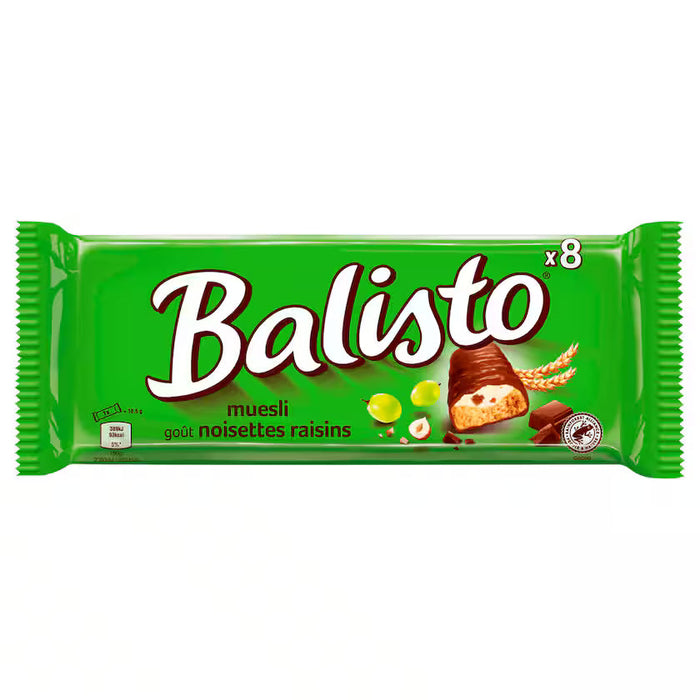 Balisto Chocolate Bar Muesli Mix 8 × 18.5g