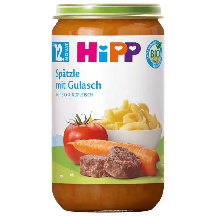 HiPP - Spätzle with Goulash Menu (6+ Months) 190g