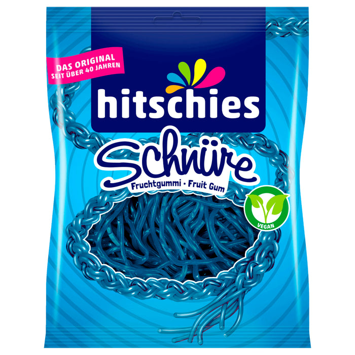 Hitschies Strings Fruit Gummies Blue 125g