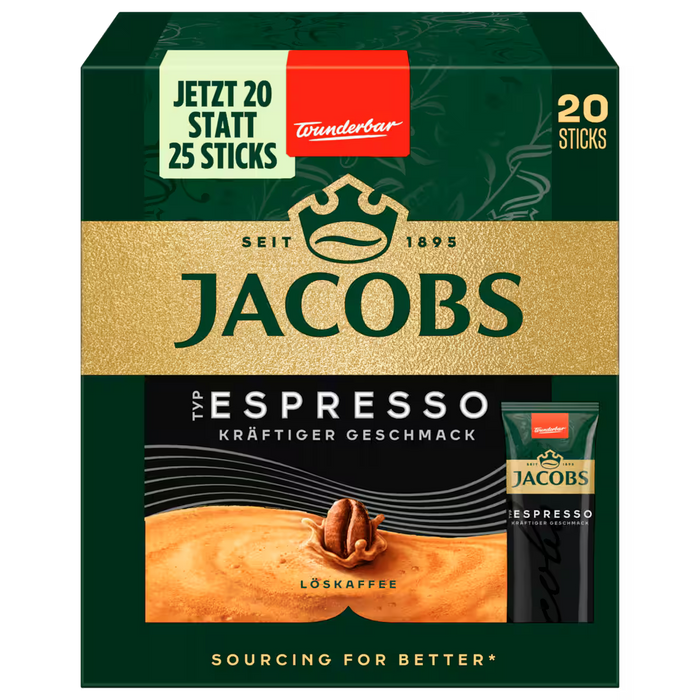 Jacobs Instant Coffee Sticks Espresso 36g