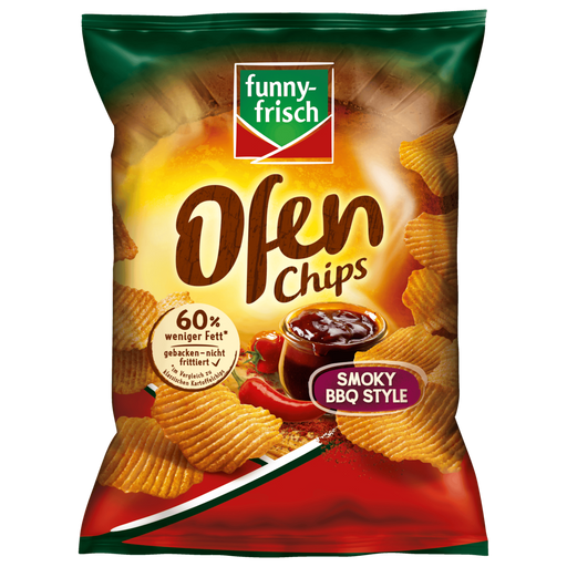 funny-frisch Oven Chips Smoky BBQ Style 115g