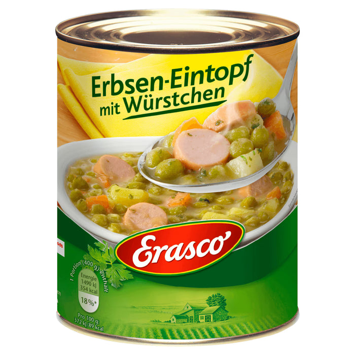 Erasco Pea Stew with Sausages 800g