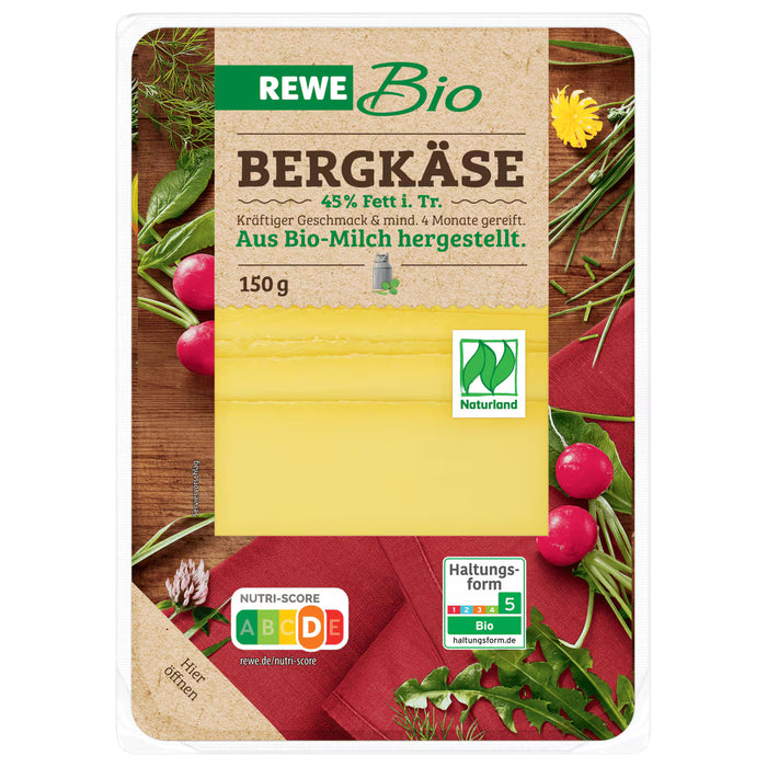 REWE Organic Mountain Cheese 150g