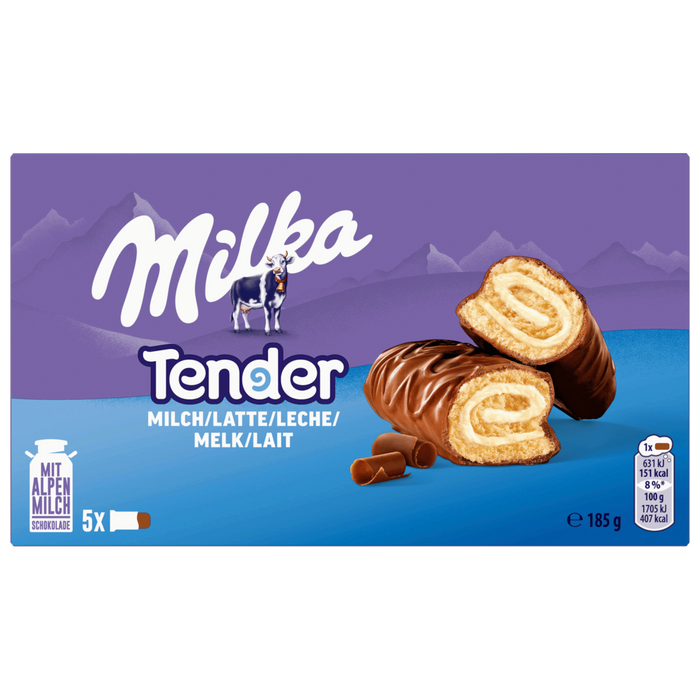 Milka Tender Milk Cake Bars 185g