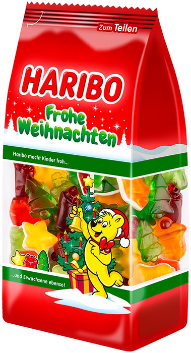 Haribo Merry Christmas Gummy Fruit Mix 300g
