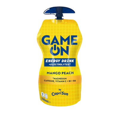 GAME ON Mango Peach Energy Drink 330ml