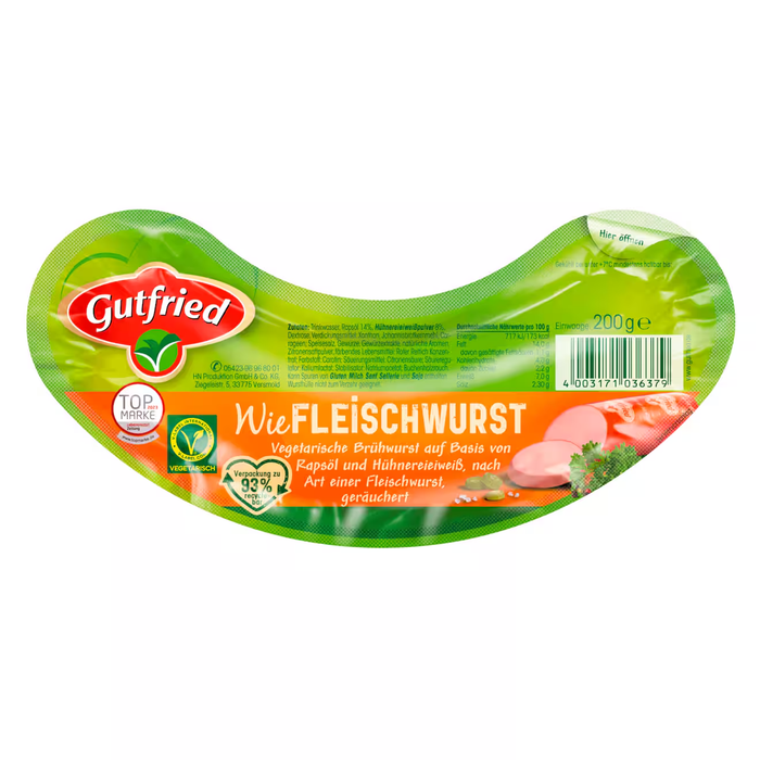 Gutfried Veggie-Fleischwurst 200g