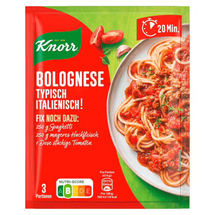Knorr Fix Bolognese - Typical Italian Style, 3 Servings