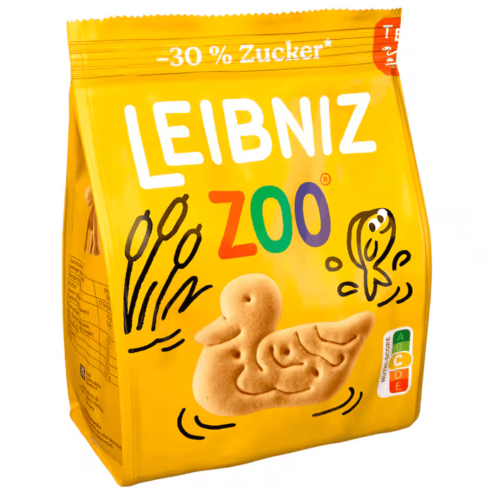 Leibniz Zoo Cookies – Less Sugar – 125g