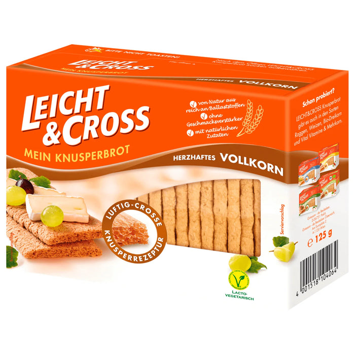 Leicht & Cross Crunchy Wholegrain Bread 125g