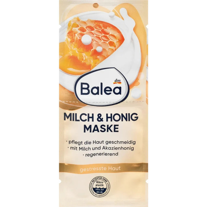 Balea Milk & Honey Face Mask (2x8ml), 16ml