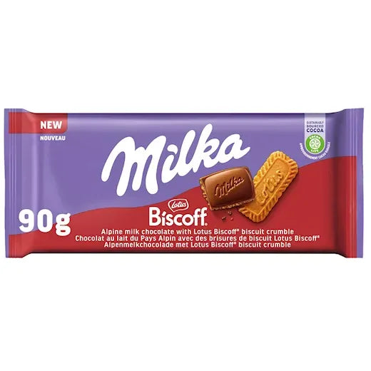 Milka Biscoff Chocolate Bar 90g