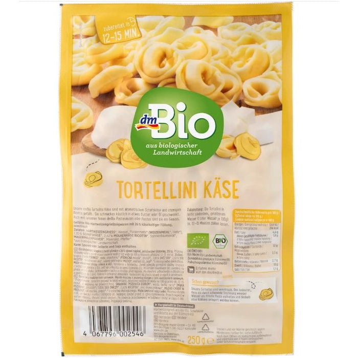dmBio Pasta, Cheese-Filled Tortellini, 250 g