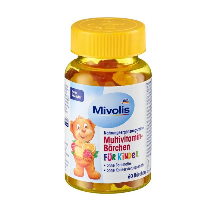 Mivolis Multivitamin Gummy Bears for children, 60 pieces, 120g