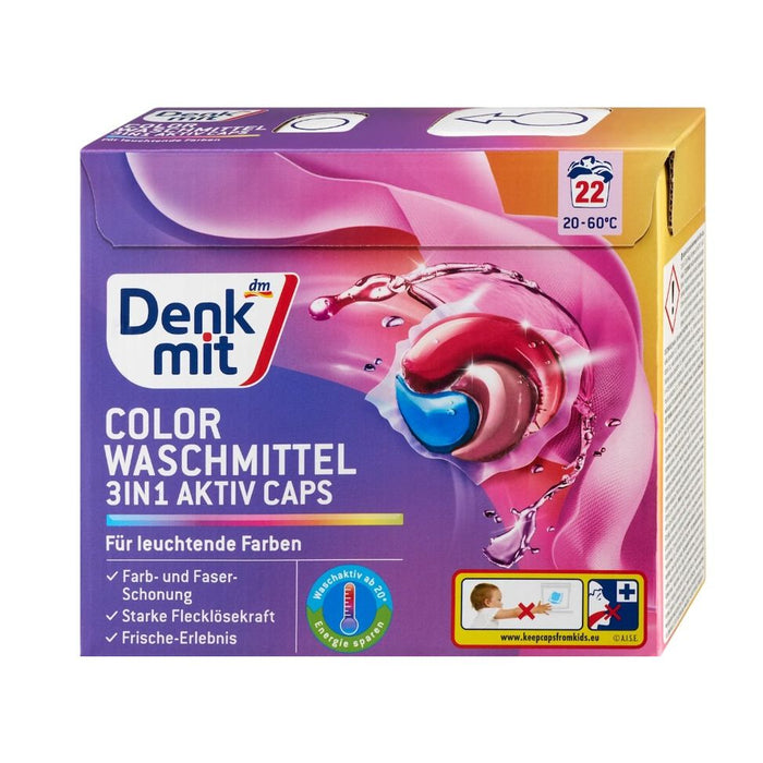 Denkmit 3-in-1 Color Laundry Detergent Active Capsules