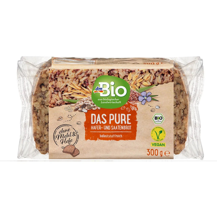 dmBio Bread with Pure Oats & Seeds 300g