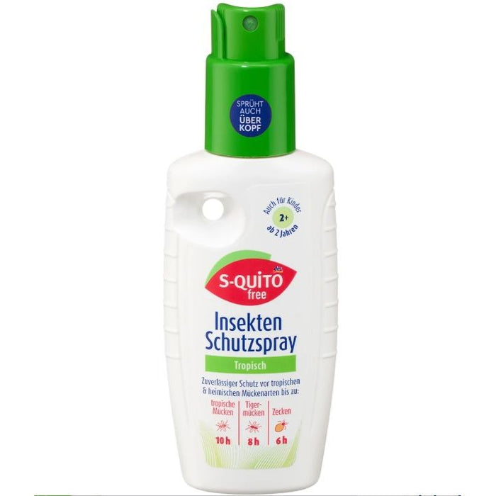 S-QUiTO Free Tropical Insect Repellent Spray, 100 ml