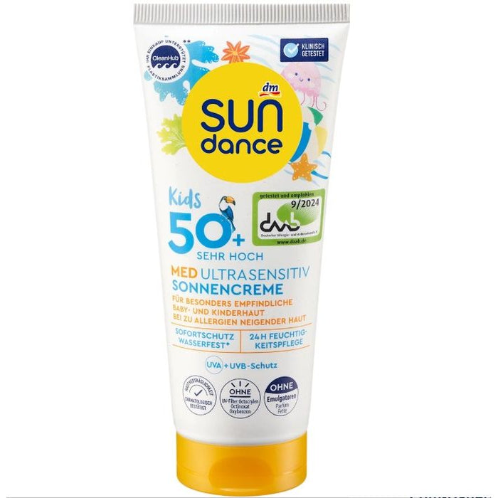 SUNDANCE Sunscreen Kids MED ultra sensitive, SPF 50+, 100 ml