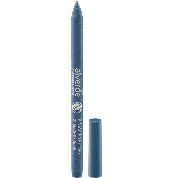 Alverde Natural Cosmetics Kajal Crayon Eyeliner 21 Smokey Blue 1.2g - German vegan eyeliner, buy at Lebenslust Singapore