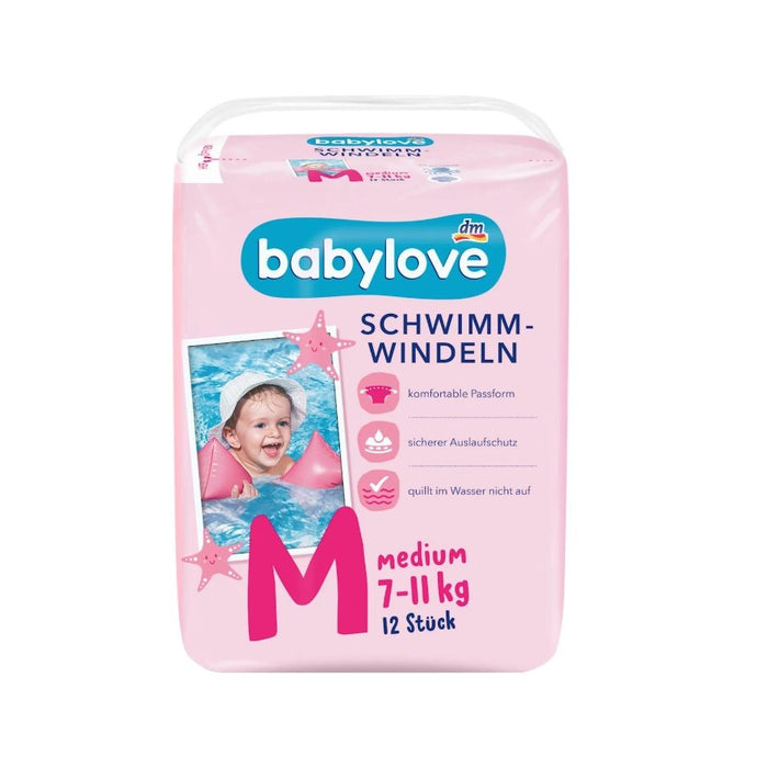 Babylove Swim Diapers size M (7-11 kg), 12pcs