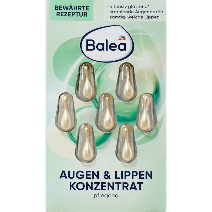 Balea Eye and lip concentrate, 7 tablets