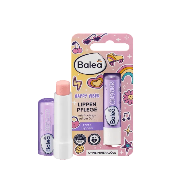Balea Kids Lip Balm Happy Vibes, 4.8 g