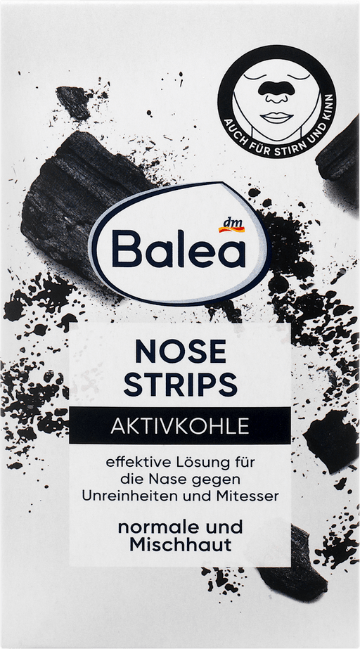 Balea Activated Charcoal Nose Strips 3 Pieces